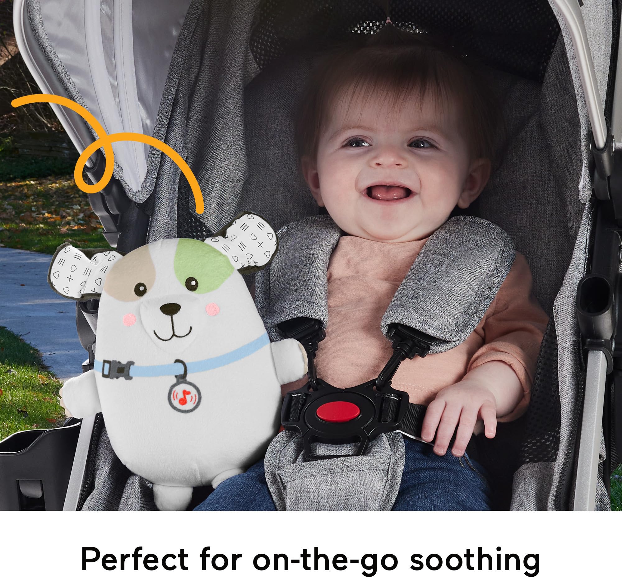 Fisher-Price Calming Vibes Puppy Soother compact travel design