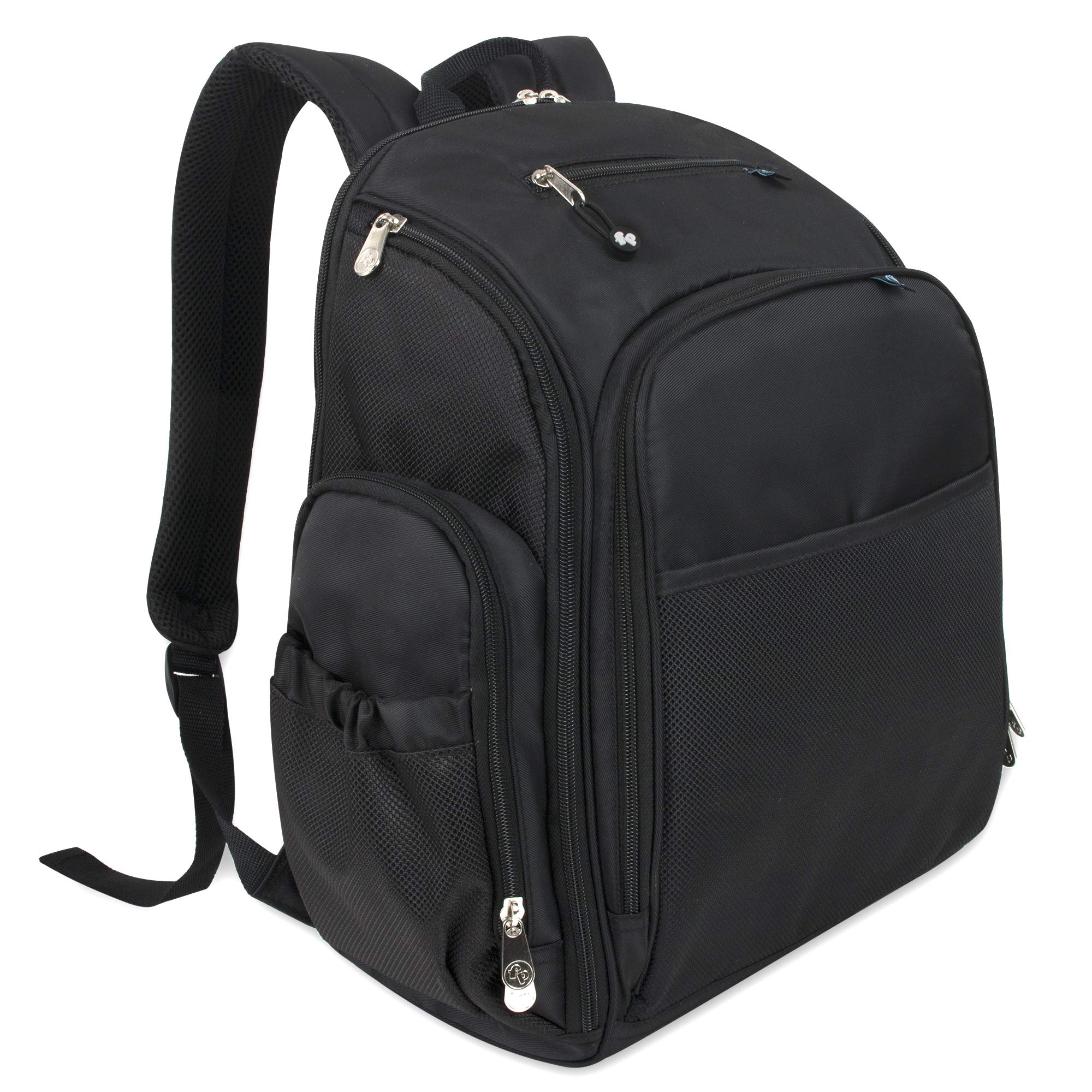 Fisher-Price Kaden diaper bag pacifier pocket for easy access.