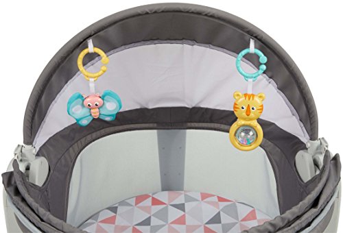 Fisher-Price portable bassinet size and fit for compact travel setups.