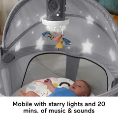 Fisher-Price projection dome canopy UPF20 shade for outdoor use.