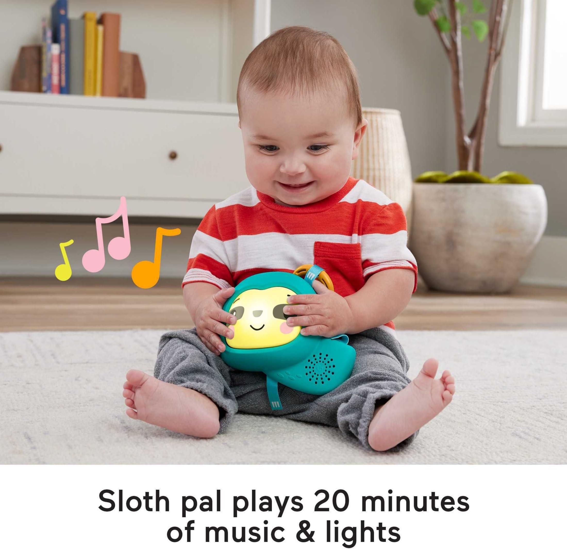 Fisher-Price Rainforest Sensory Gym BPA-free leaf teether close-up