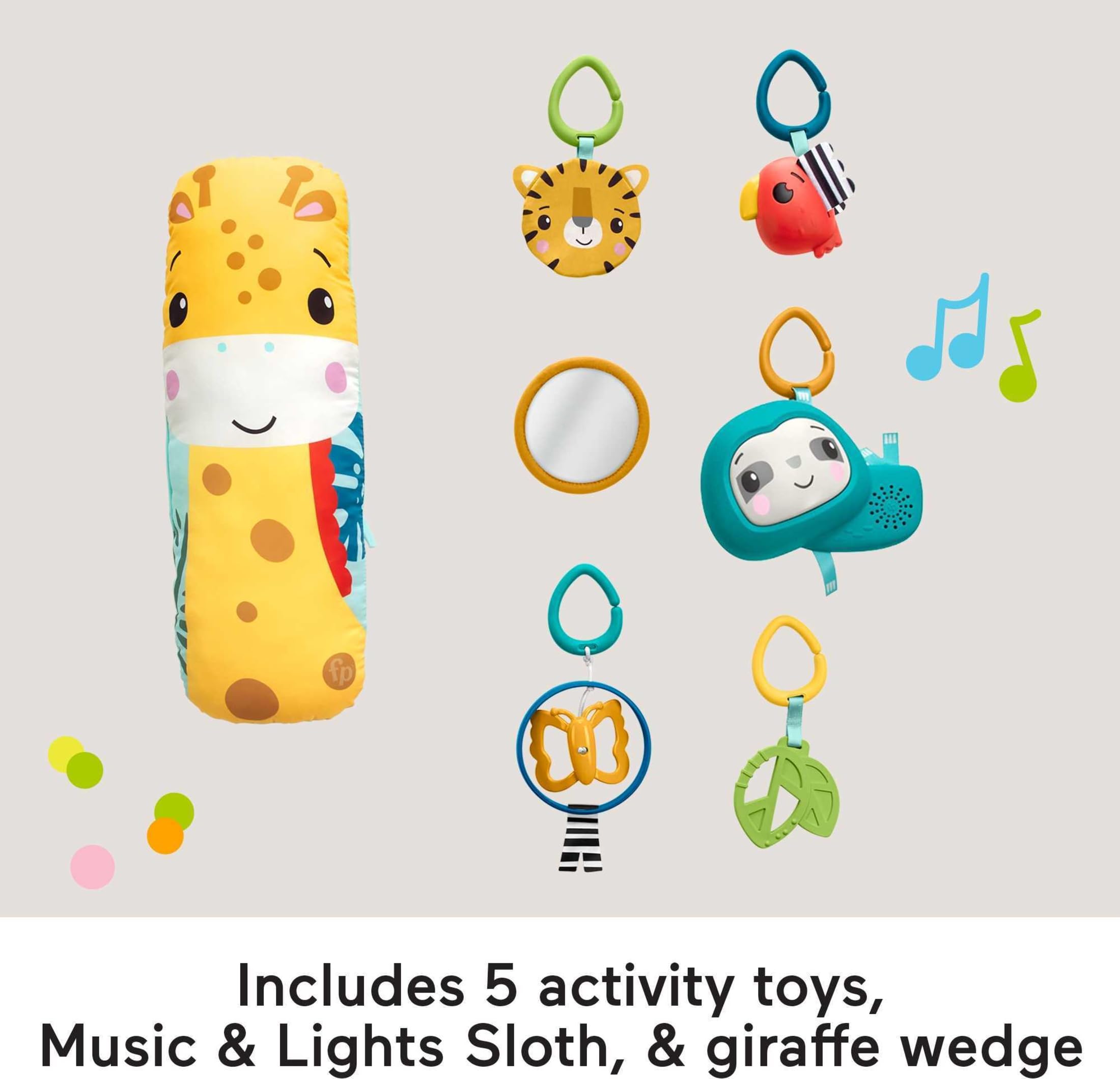 Fisher-Price Rainforest Sensory Gym self-discovery mirror for gaze and curiosity