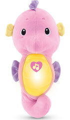 Fisher-Price Soothe & Glow Seahorse pink plush for calming cuddles with soft glow.
