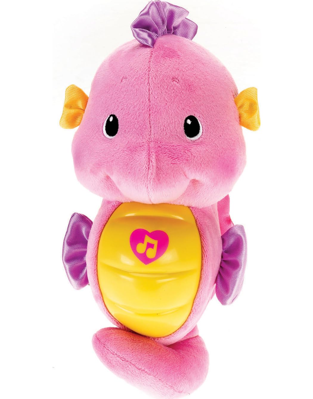 Fisher-Price Soothe & Glow Seahorse volume control helps tailor sound levels.
