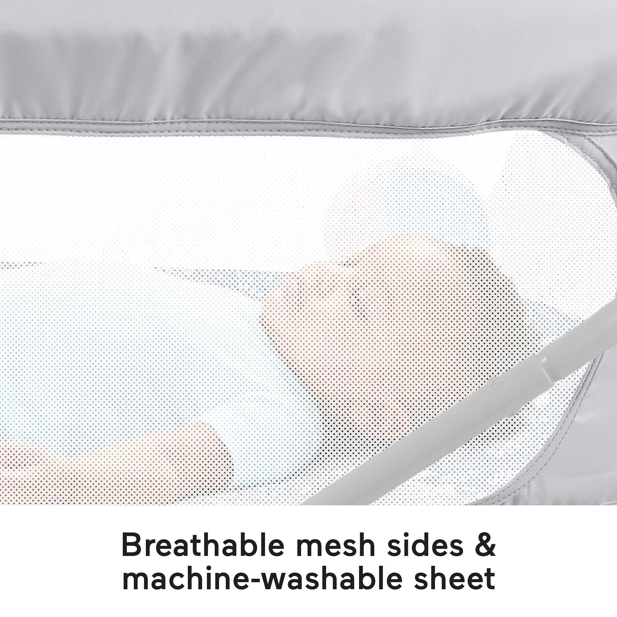 Fisher-Price Soothing View Vibe Bassinet with soft toy encourages sensory play.