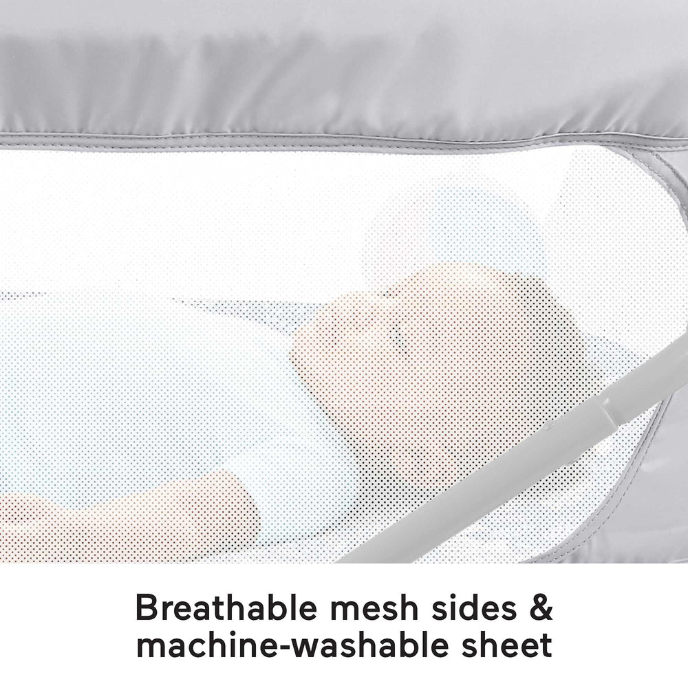 Fisher-Price Soothing View Vibe Bassinet with soft toy encourages sensory play.