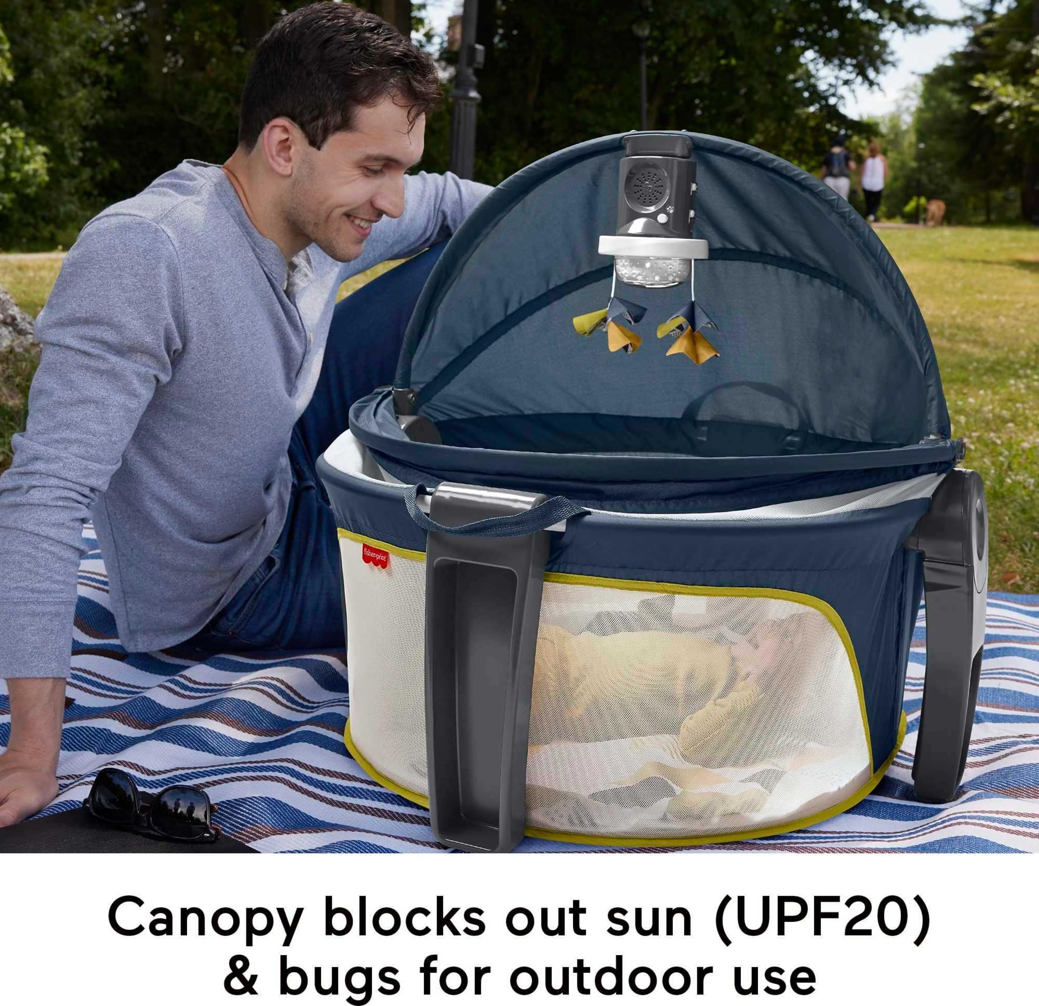 Fisher-Price starlight projection delivers calming visuals for baby.