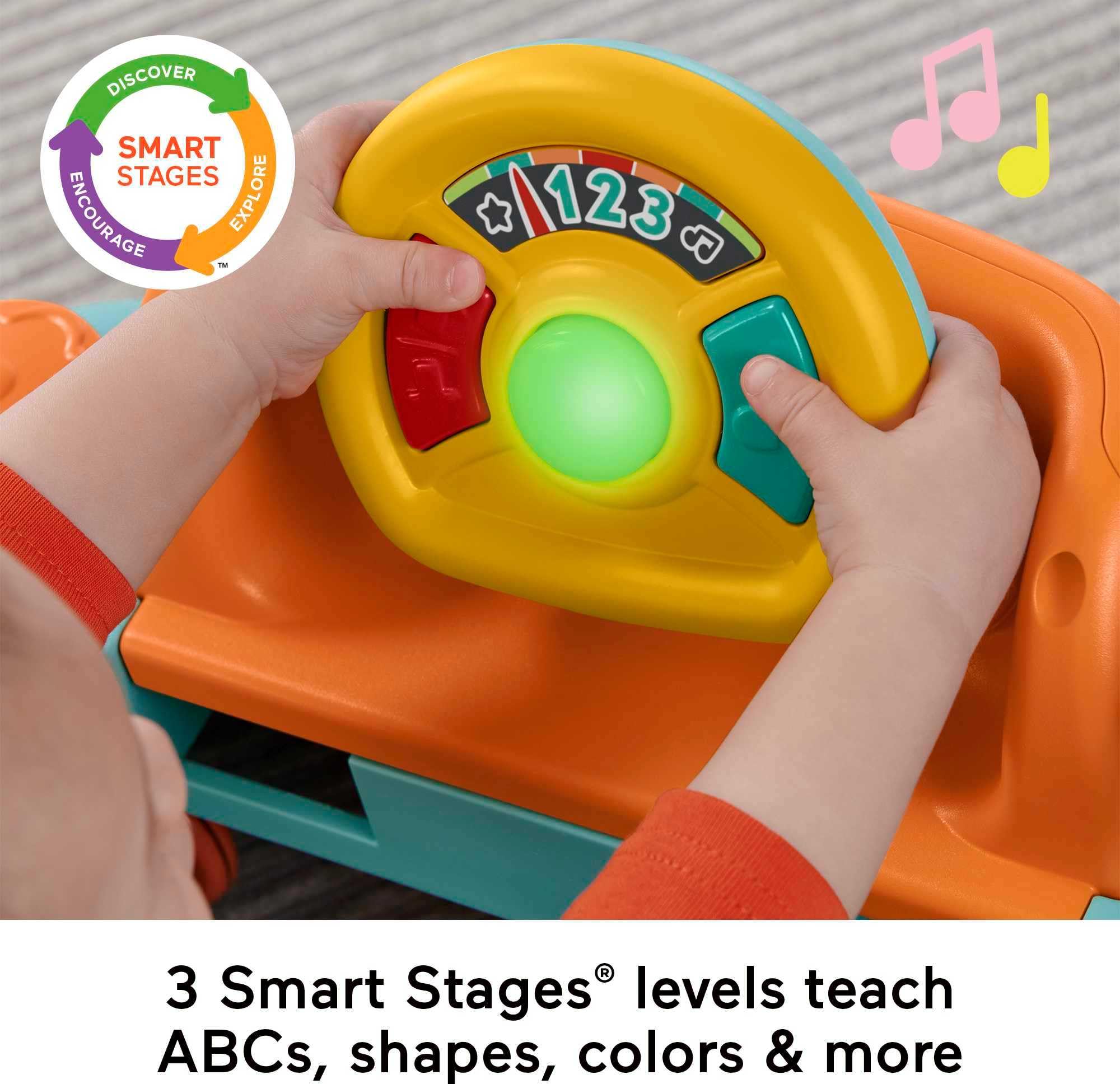 Fisher-Price Sweet Ride Jumperoo ice cream pieces for shape sorting and role-play