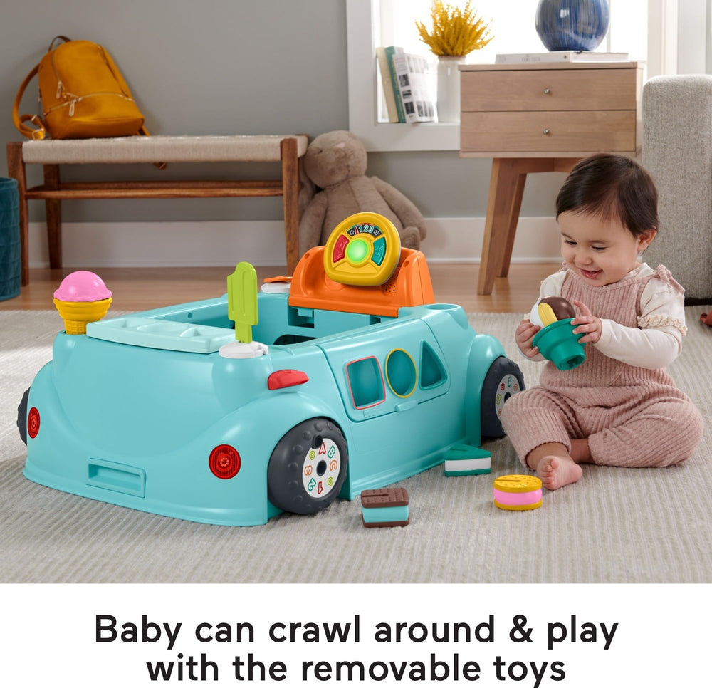 Fisher-Price Sweet Ride Jumperoo ice cream truck design invites imaginative exploration