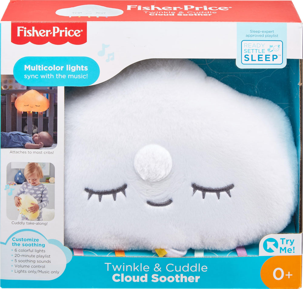 Fisher-Price Twinkle & Cuddle Cloud grows with baby from newborn to toddler.