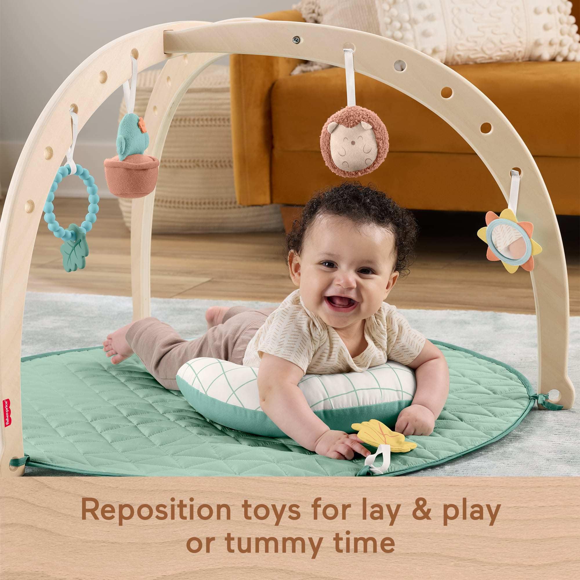 Fisher-Price sun mirror toy to encourage visual tracking during play