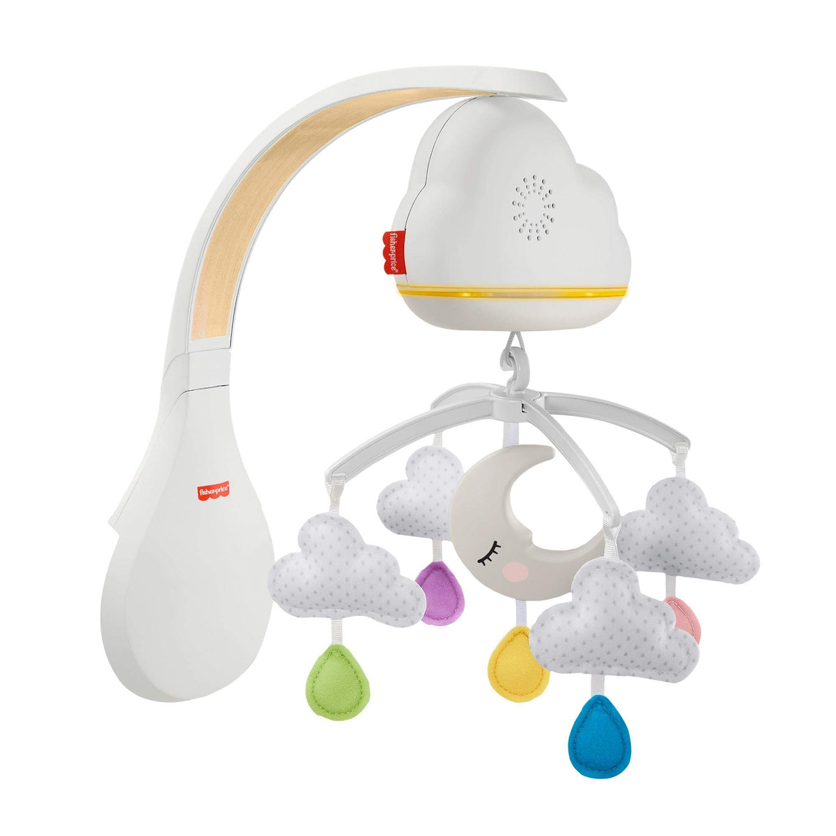 Fisher-Price Calming Clouds Mobile on crib with overhead motion for sleep