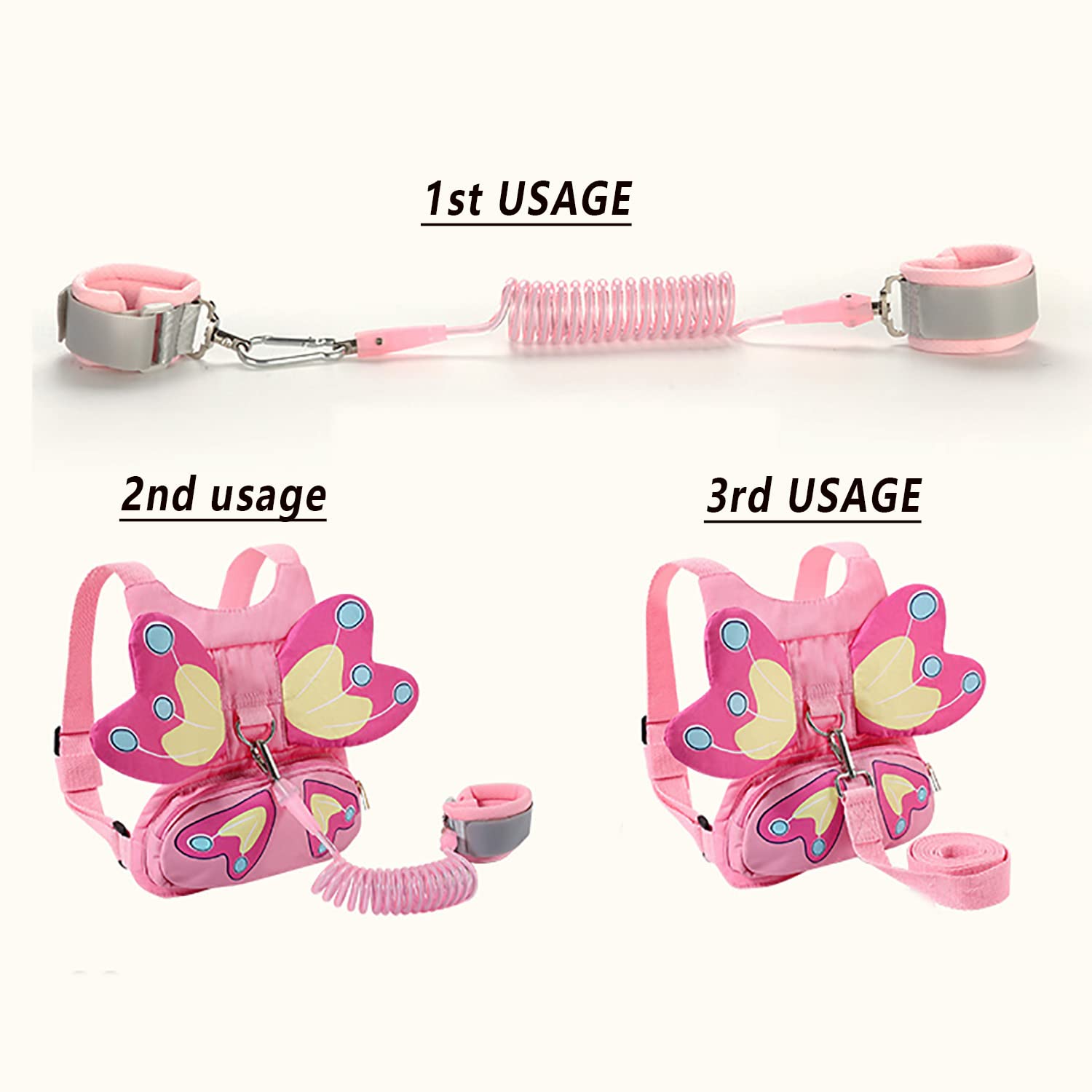 FITARTS Crowd-Friendly Cute Design Pink keeps kids visible in crowds