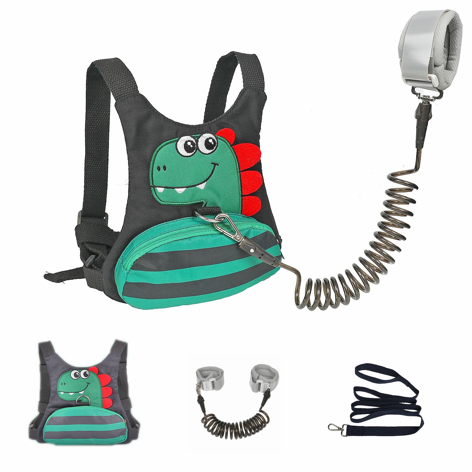 FITARTS toddler-harness-black; secure walking in crowded places.