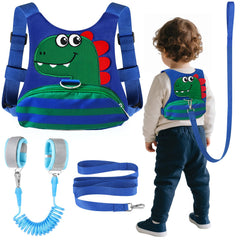 FITARTS toddler leash and harness in blue-green keeps kids close during outings