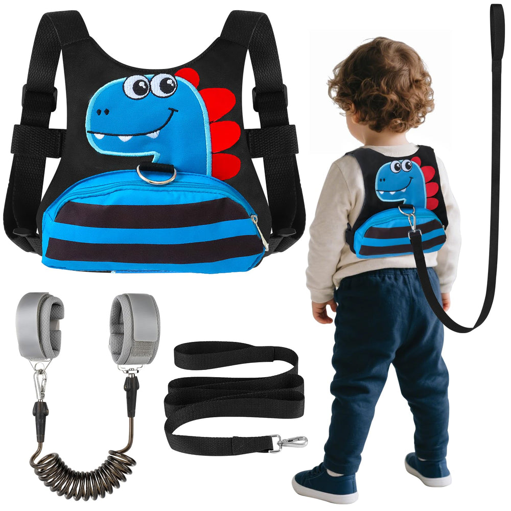 FITARTS Toddler Leash harness in blue keeps child close in crowds