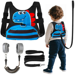 FITARTS Toddler Leash harness in blue keeps child close in crowds