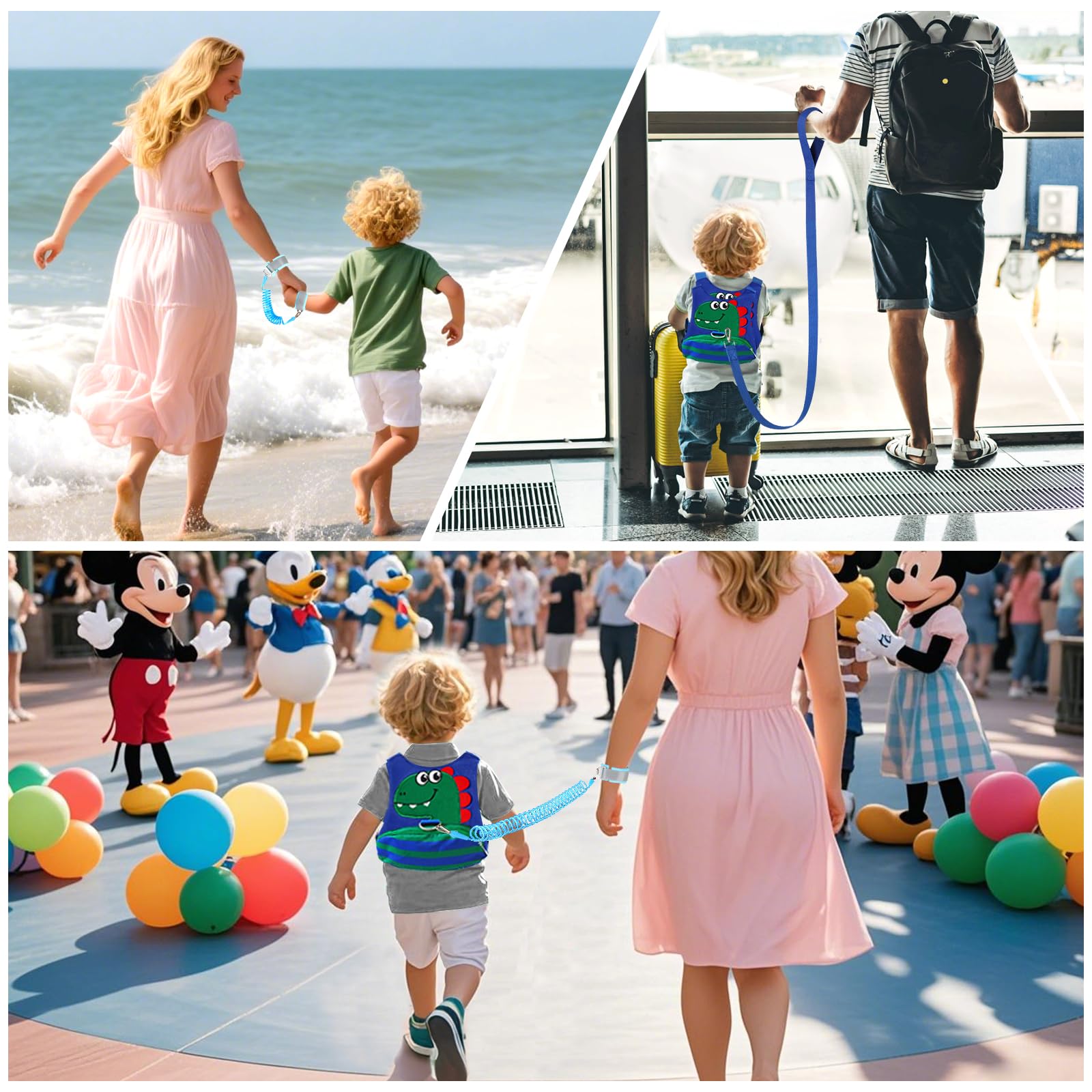 FITARTS toddler leash used outdoors in crowded areas