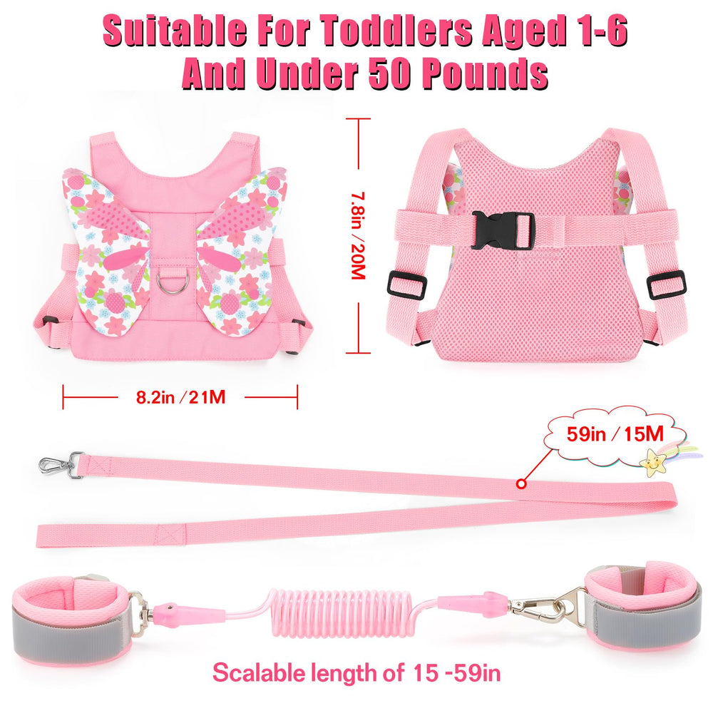 FITARTS Toddlers Leash anti-lost strap helps parents prevent wandering in busy public spaces
