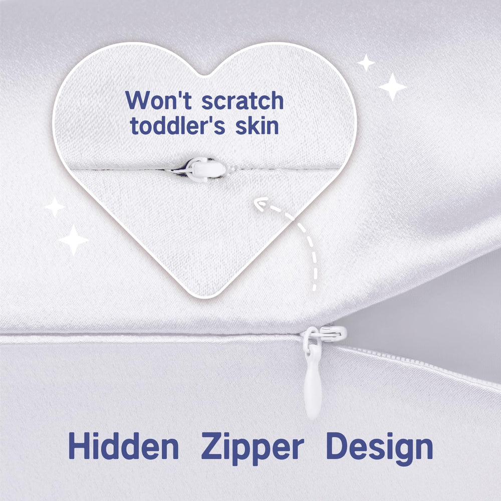 Fittia satin pillowcase soft finish reduces snagging on skin