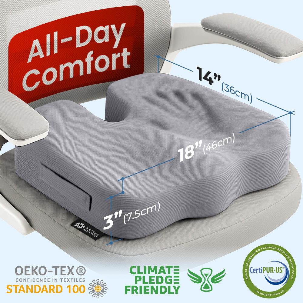 5 Stars United seat cushion breathable cover promotes airflow for cooler seating sessions