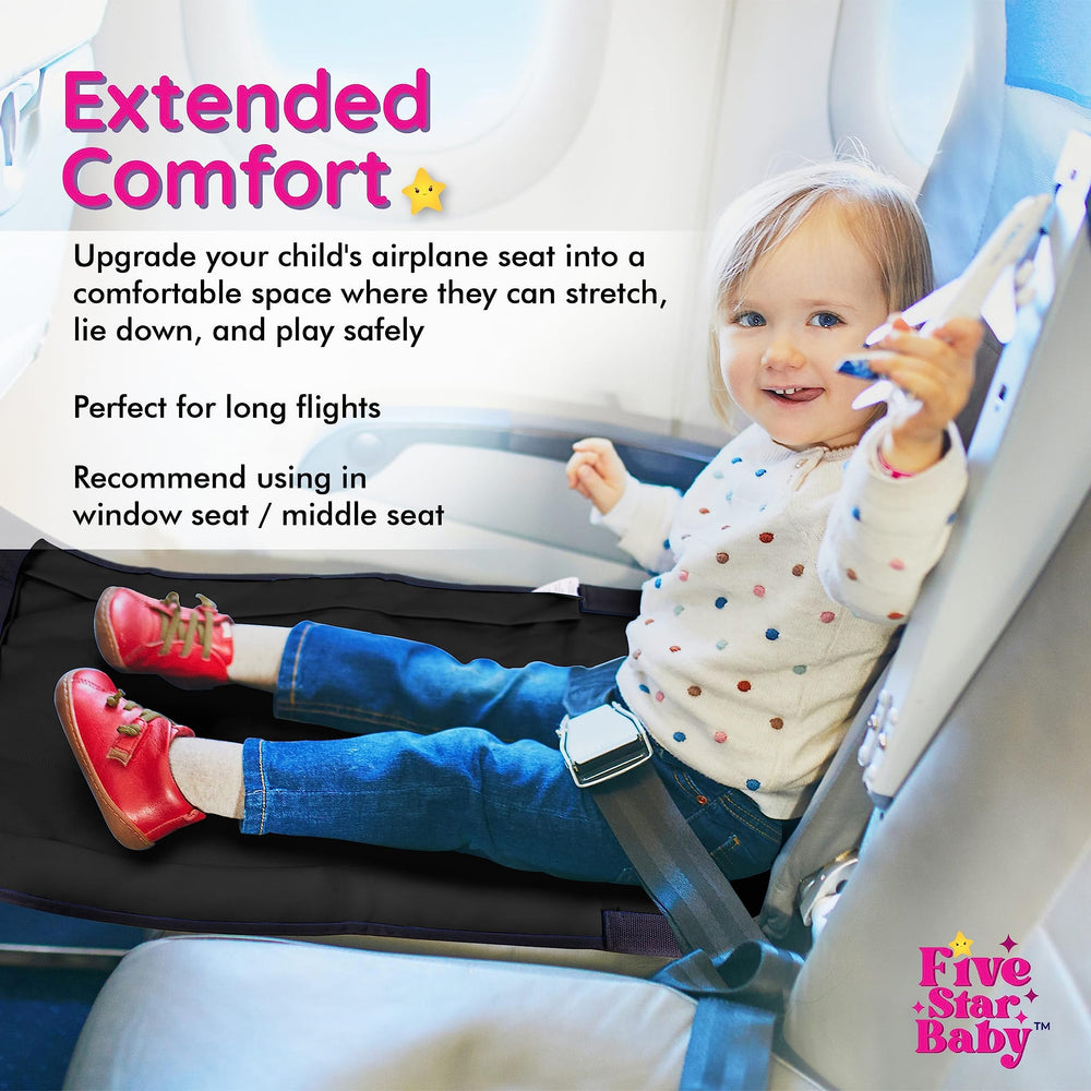FIVESTARBABY toddler-airplane-bed-compact-design highlights lightweight travel-ready setup.