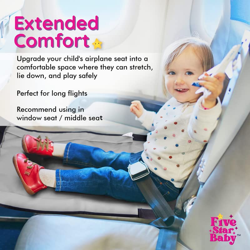 FIVESTARBABY Airplane Bed with lock belt enables quick, secure setup.