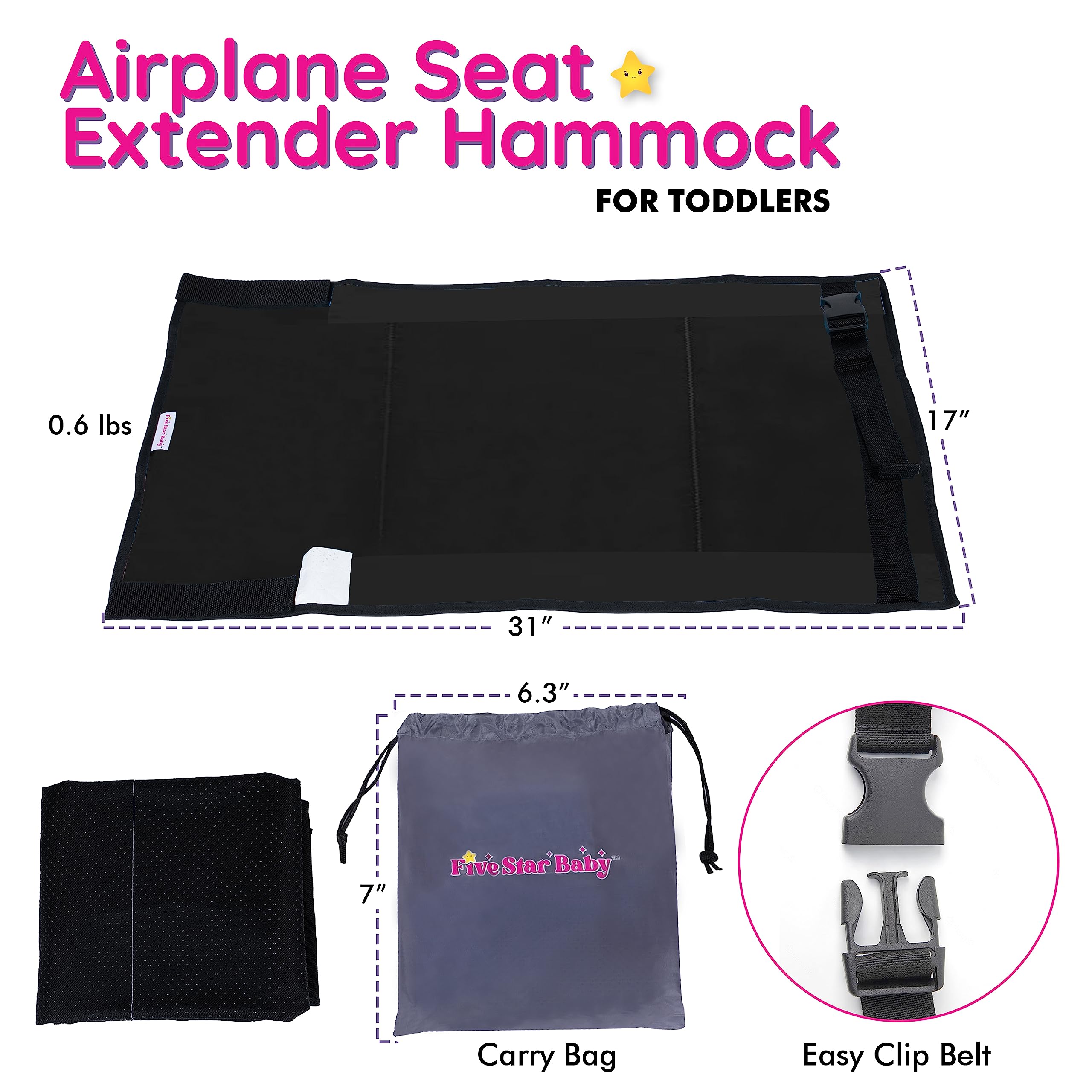 FIVESTARBABY toddler-airplane-bed-setup-instructions captures quick, tool-free installation on most seats.