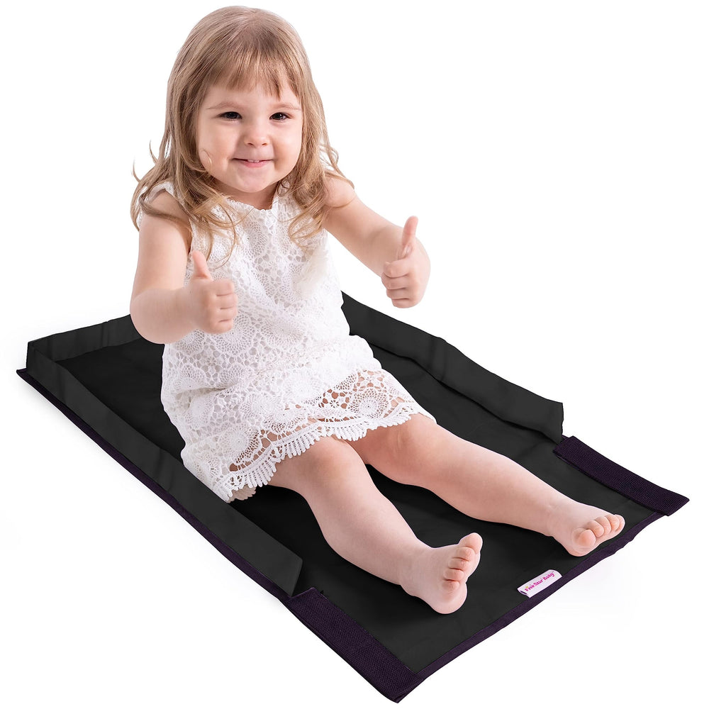 FIVESTARBABY toddler-airplane-bed-soft-fabric shows soft, durable material for flight comfort.