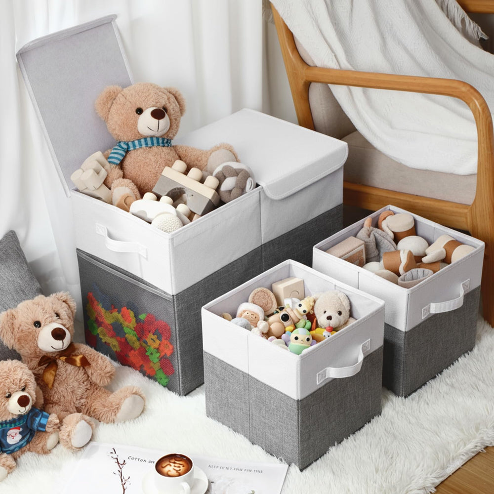 Fiwochic nursery and playroom organization helps create tidy spaces for kids.
