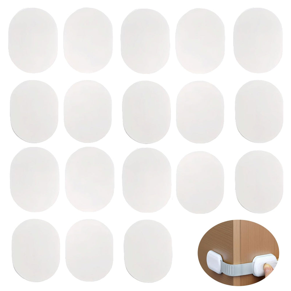 FixItRight baby lock adhesive pad pack closeup showing clear gel surface for strong hold