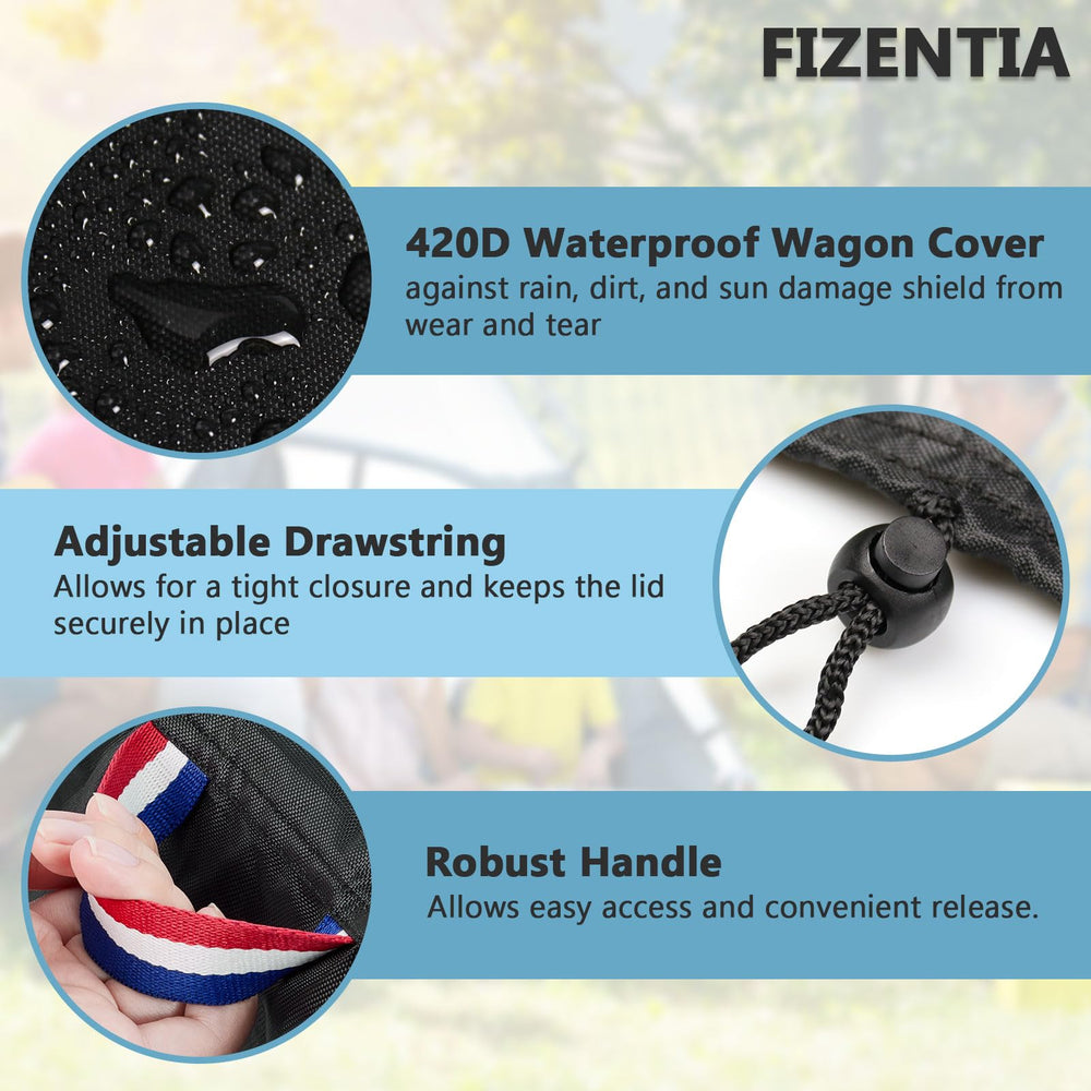 Fizentia wagon cover provides all-weather protection against dust and rain.