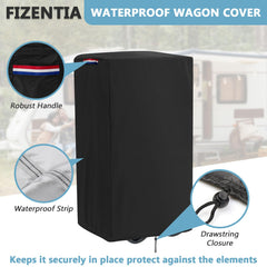 Fizentia wagon cover adjustable drawstring ensures a secure wind-resistant fit