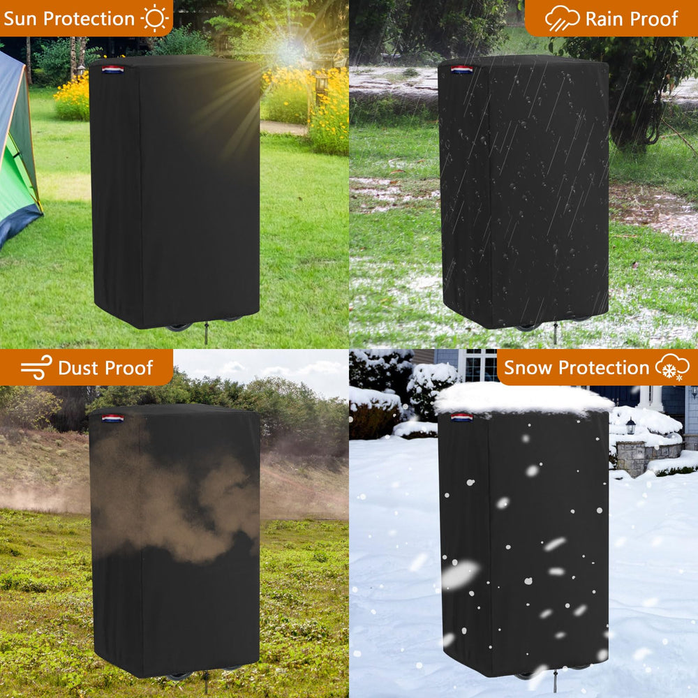 Fizentia wagon cover folded compactly for easy storage.
