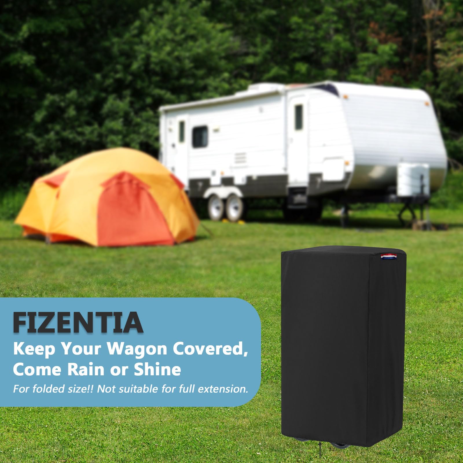 Fizentia wagon cover showing Keenz four-seater compatibility.