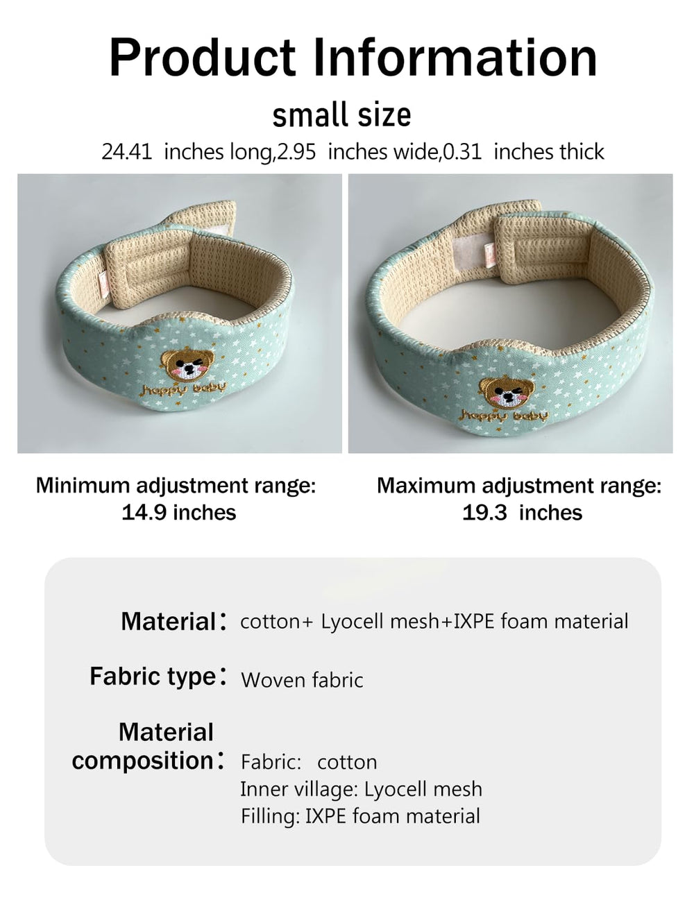 Fizzest Fall Backpack Head Protector side view with adjustable strap supports growing baby