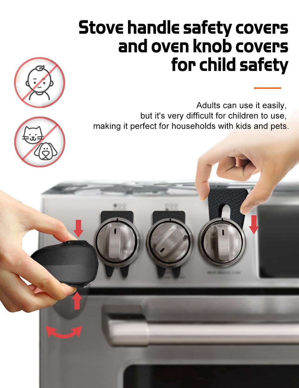 Fizzest gas stove knob locks fit most stoves for quick safety