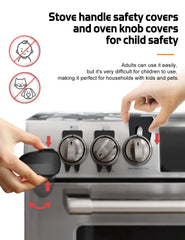 Fizzest gas stove knob locks fit most stoves for quick safety