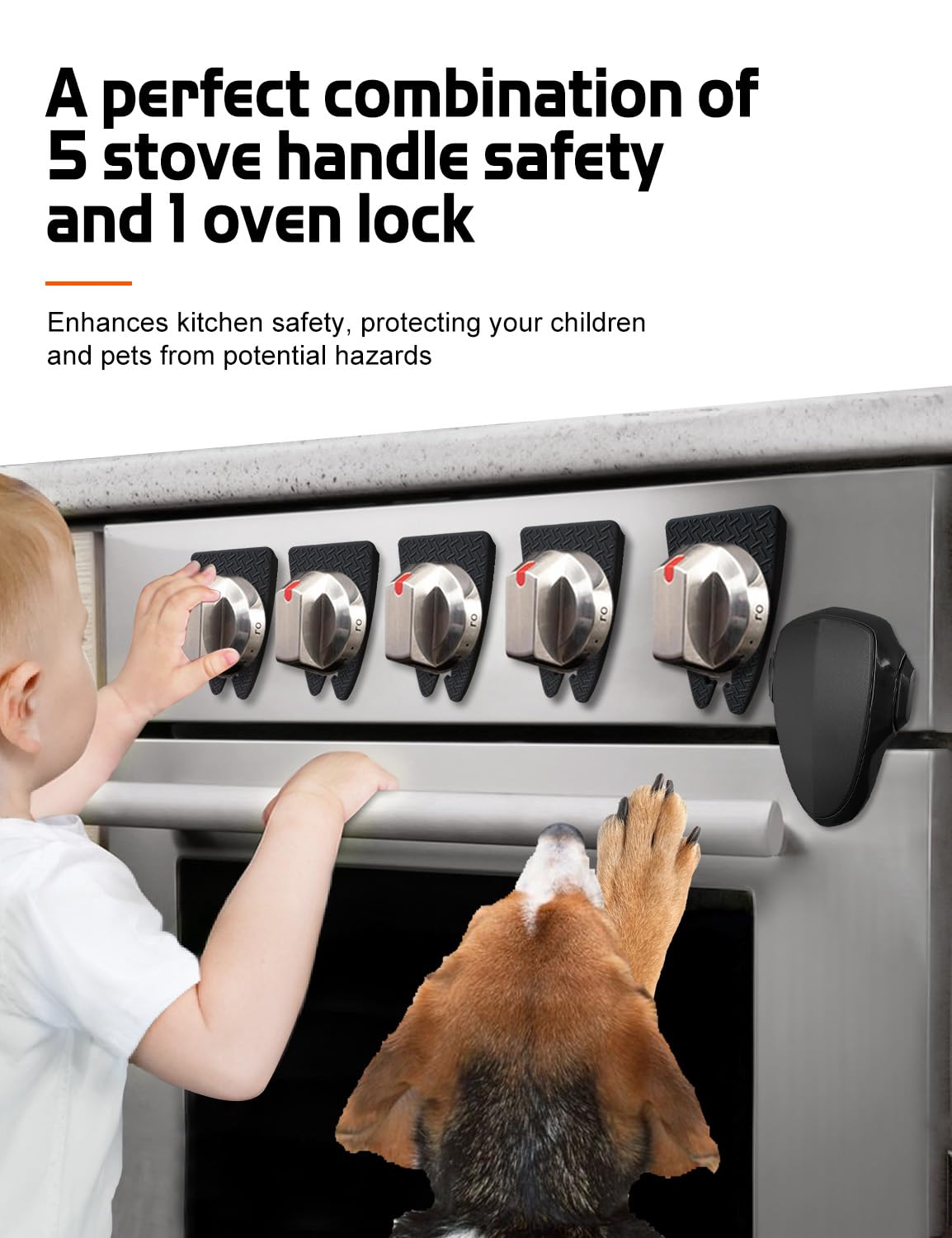 Fizzest oven knob covers protect little hands during oven use