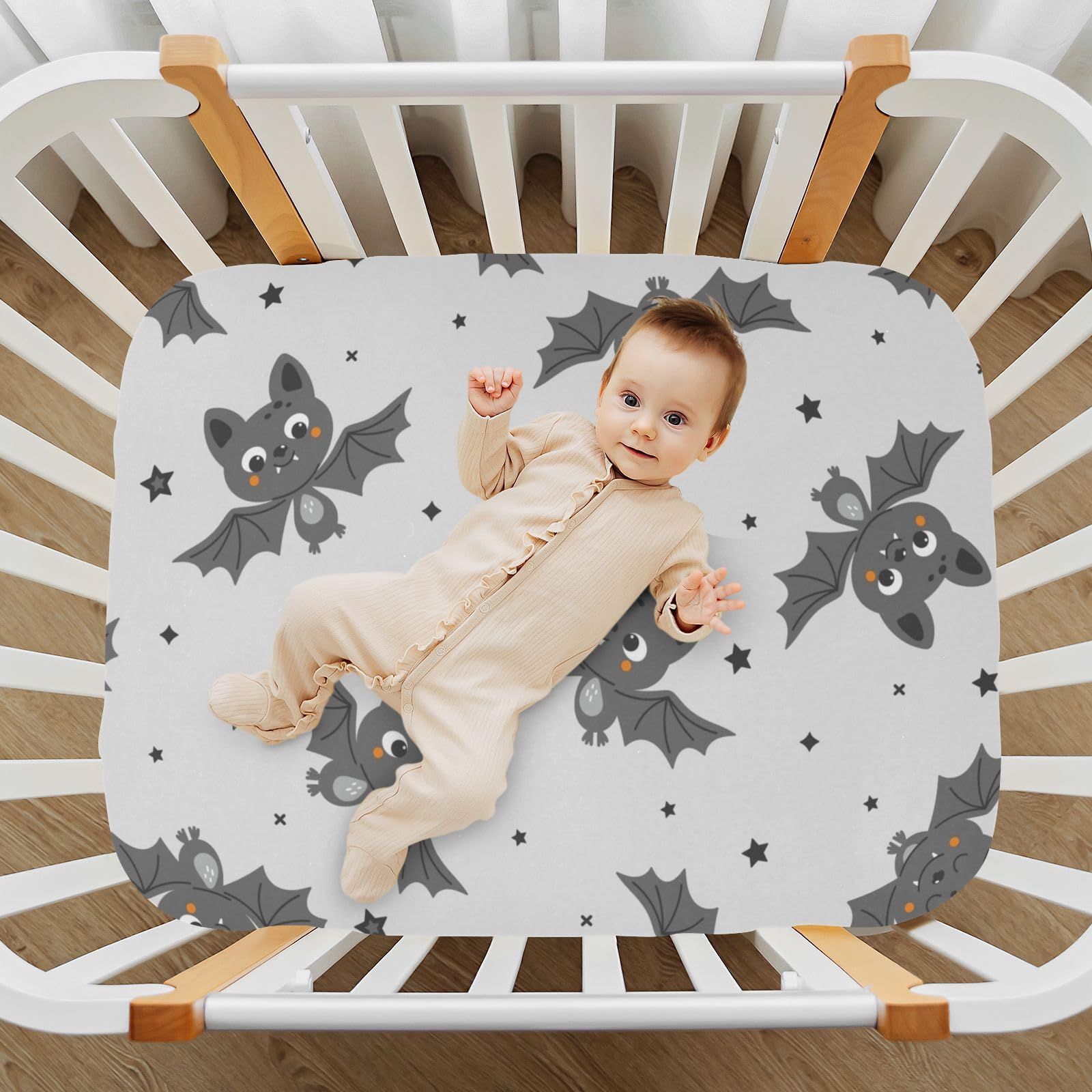 FJDENG crib sheet toddler-mattress fit for growing beds