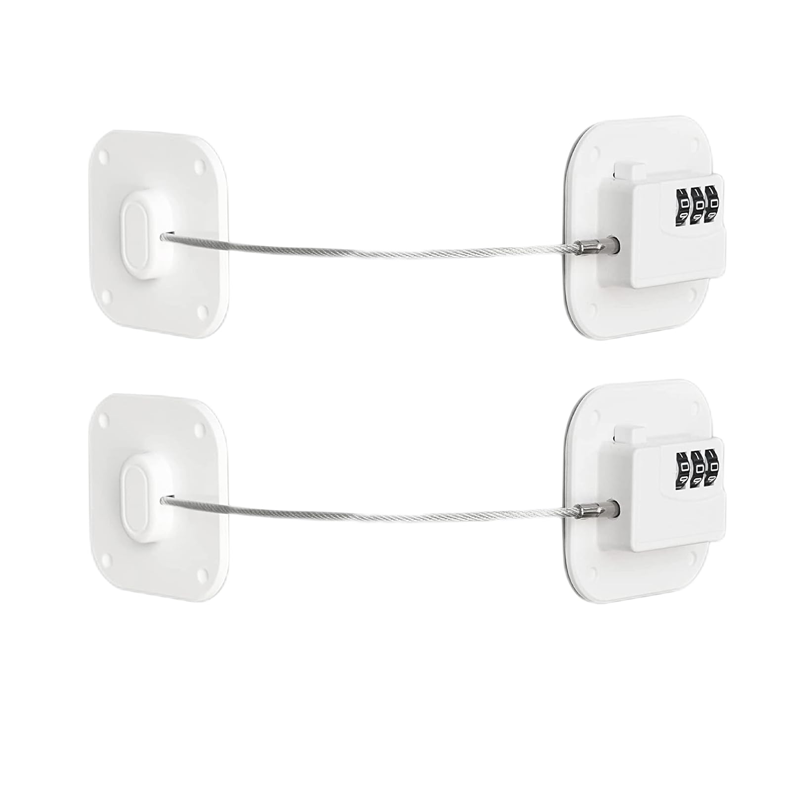 FKTUV Refrigerator Lock package view highlights keyless design for easy access and child safety.