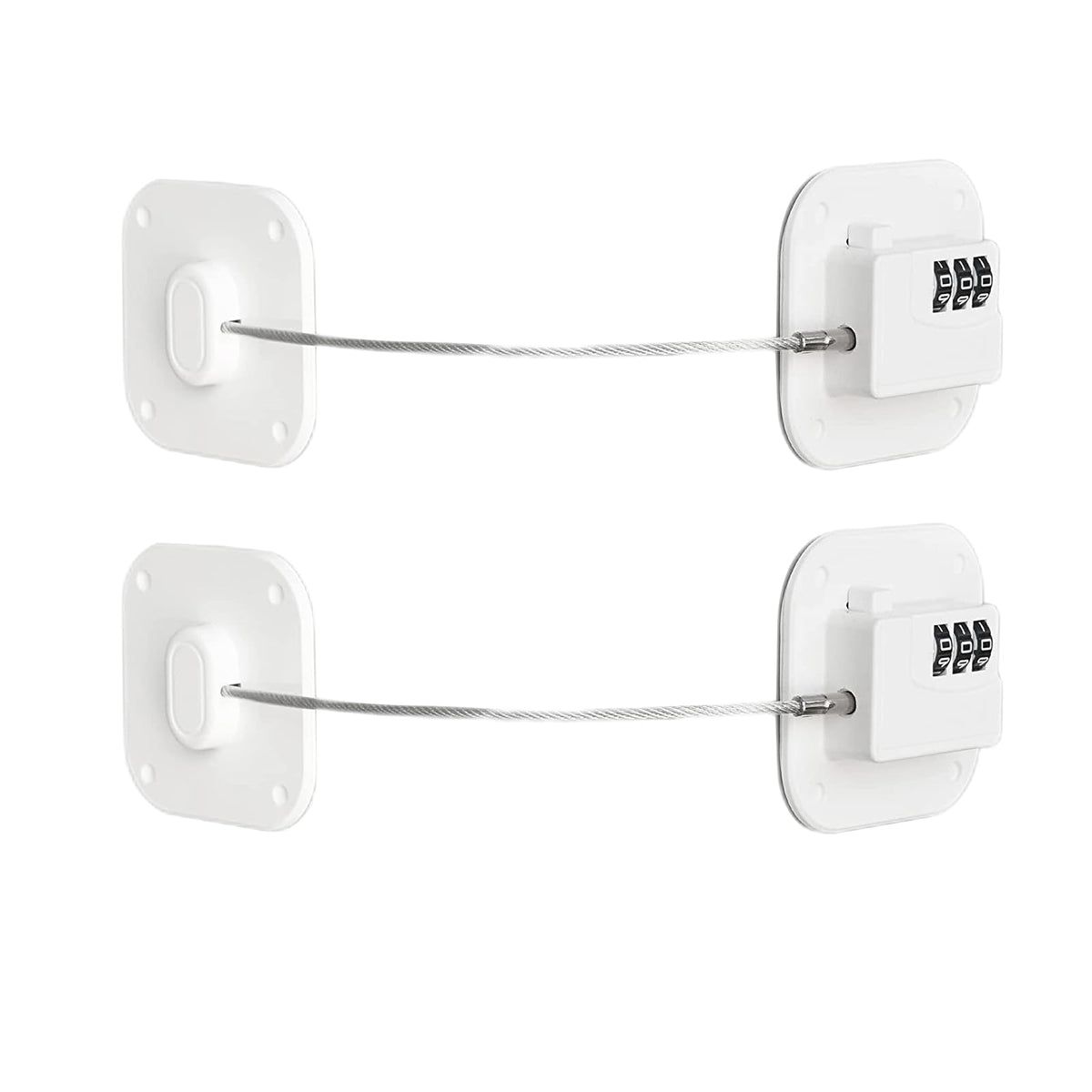 FKTUV Refrigerator Lock package view highlights keyless design for easy access and child safety.