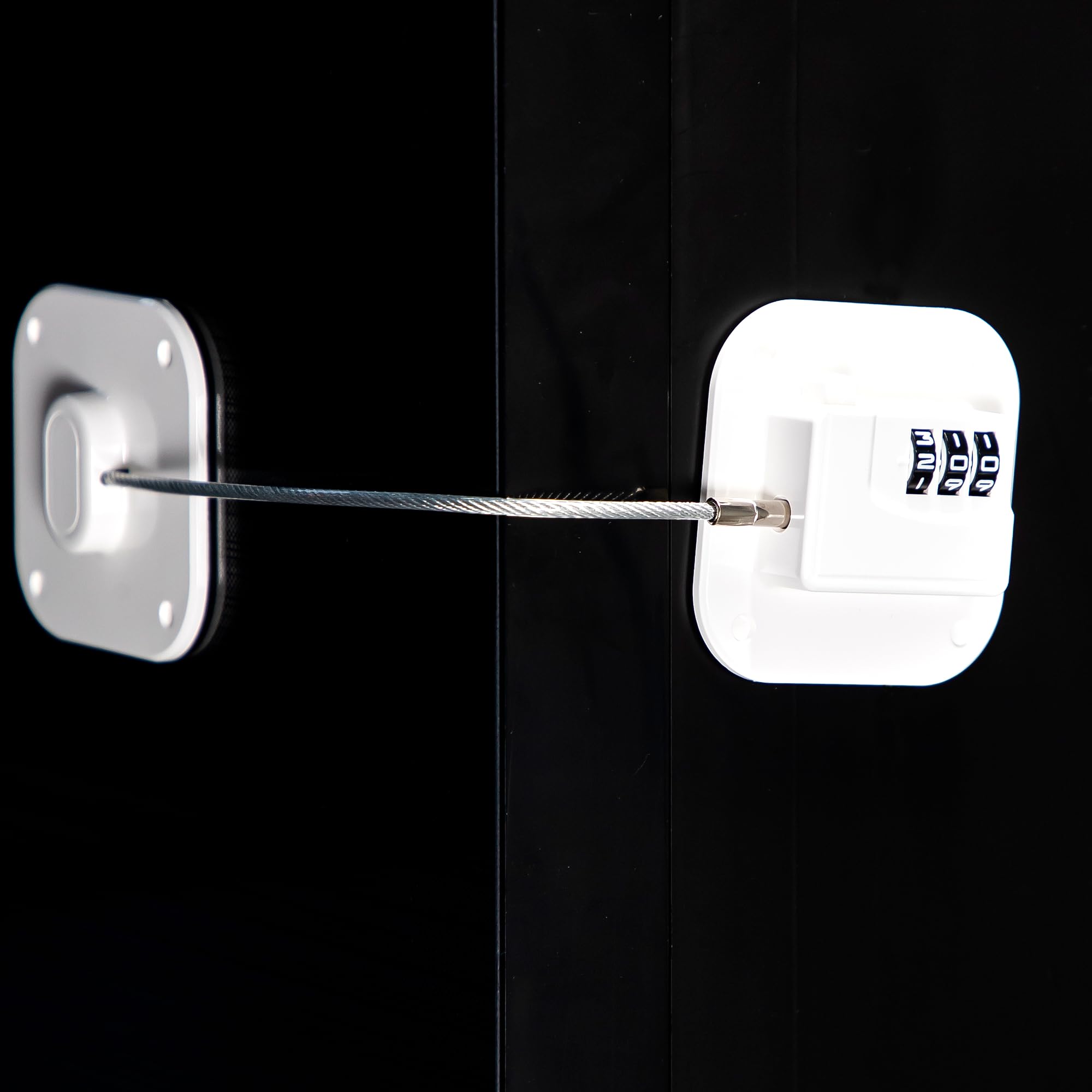 FKTUV Refrigerator Lock white 2pcs showcases compact, unobtrusive hardware for cabinets and fridges.
