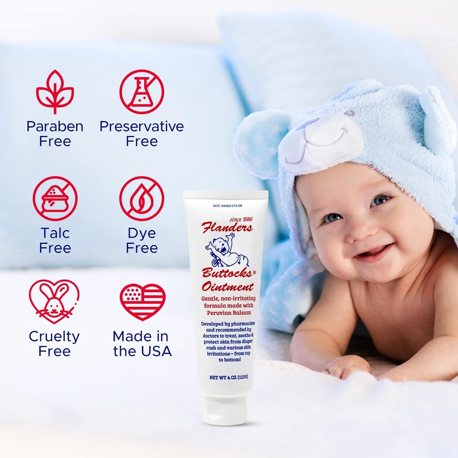 Flanders Buttocks Ointment family founder photo highlighting pharmacist heritage.