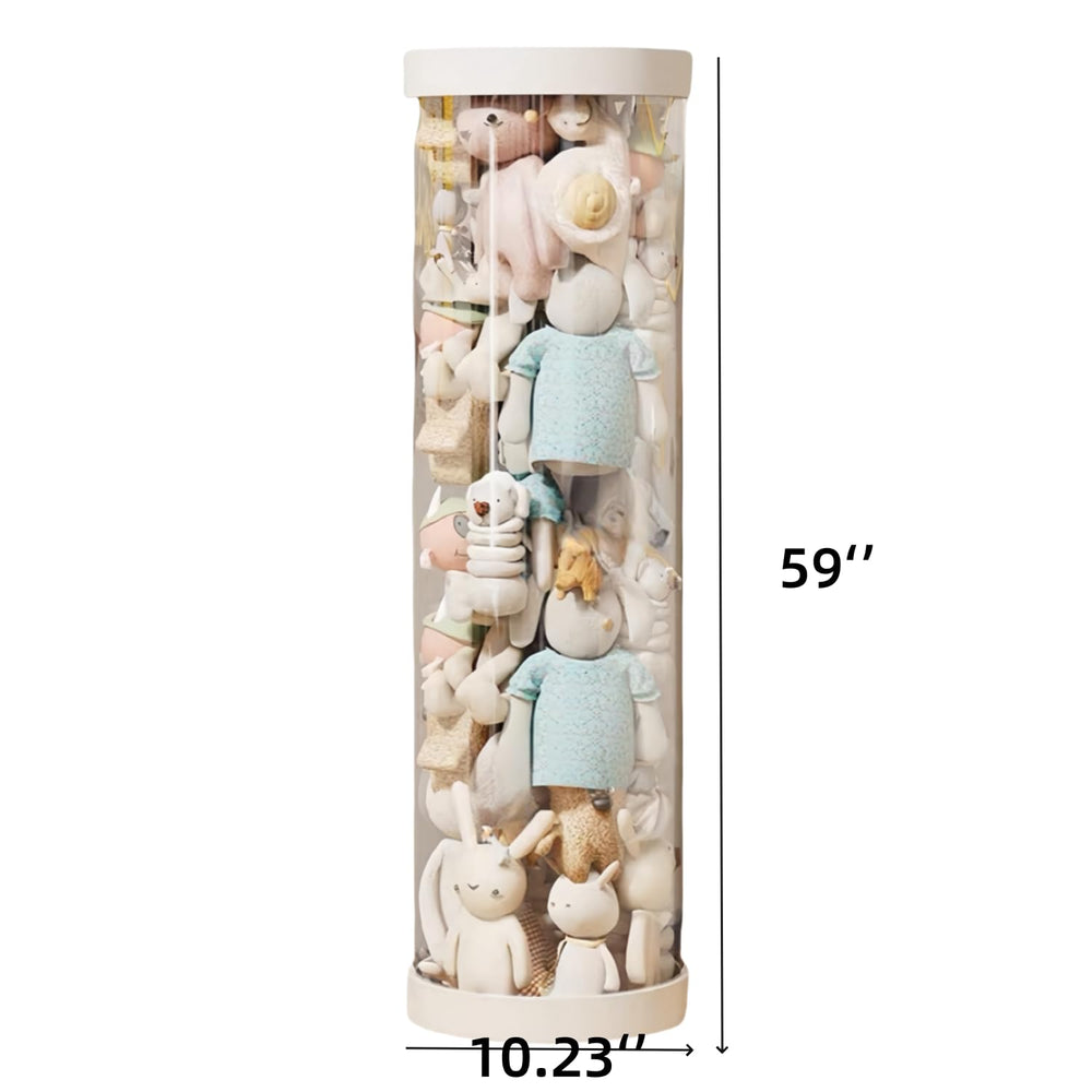 Flarelyare 59-inch clear-panel tube highlights favorite plush for quick toy spotting.
