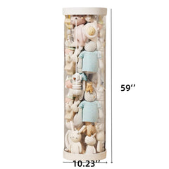 Flarelyare 59-inch clear-panel tube highlights favorite plush for quick toy spotting.