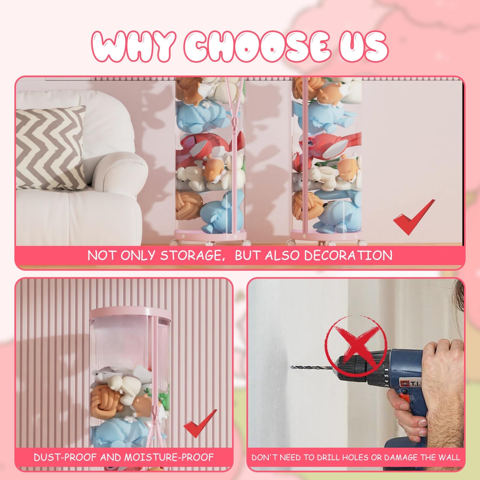 Flarelyare double-zipper access makes toy retrieval fast and tidy.