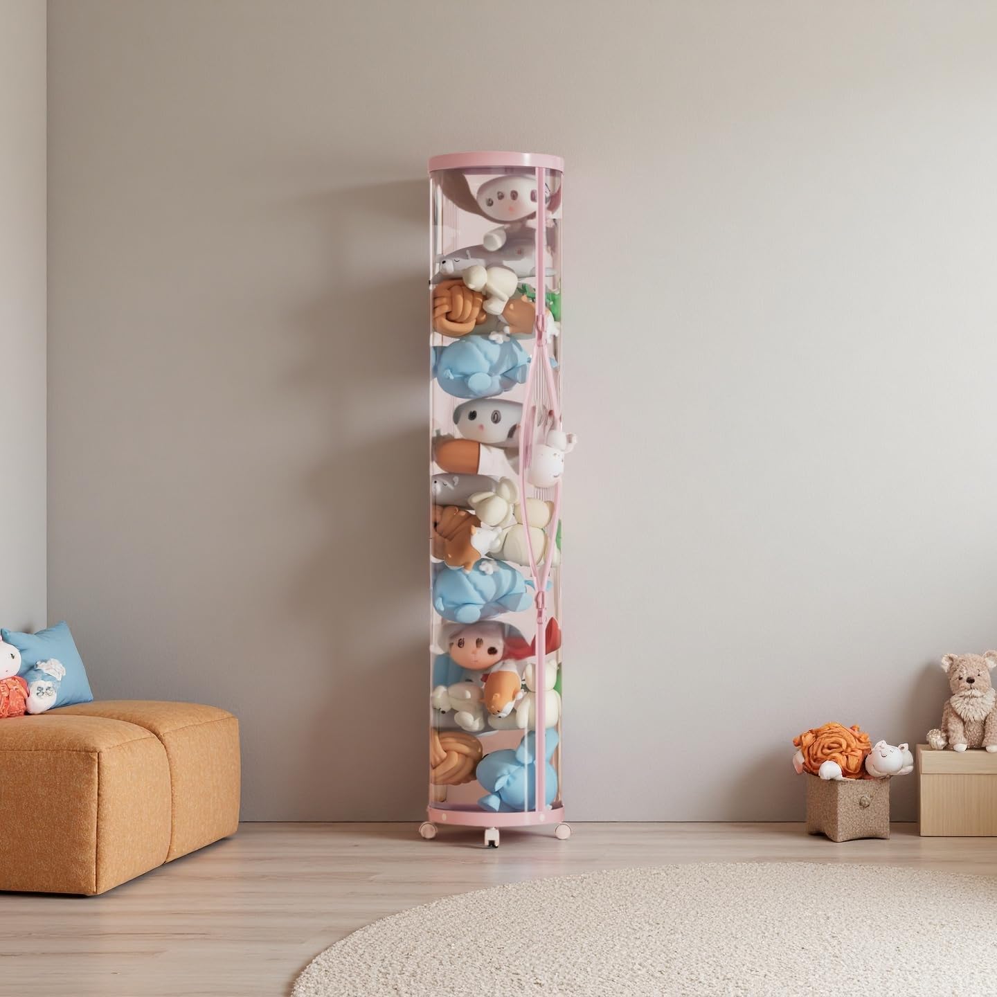 Flarelyare clear design speeds toy finding during playtime and cleanup.