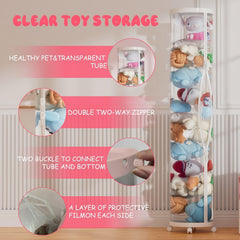 Flarelyare wheeled-base design enables smooth, quiet transport for kids' collections.