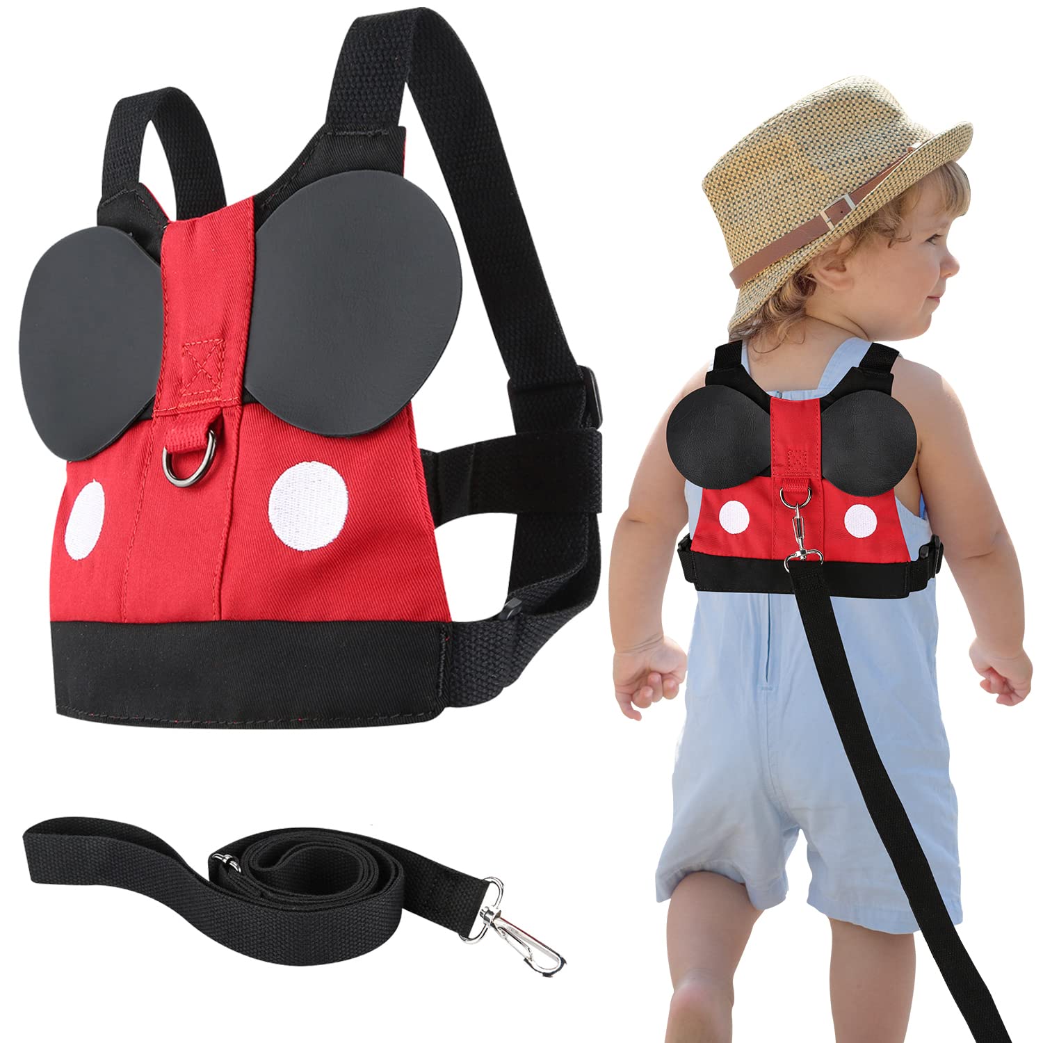 Flashbluer backpack-leash toddler-wear shows a cute design for safe park outings